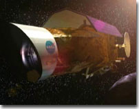 Visin artstica de Kepler
<a href="http://planetquest.jpl.nasa.gov/Kepler/kepler_still.html">Ampliar Imagen</a>
