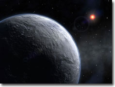 Concepto artístico del planeta extrasolar recién descubierto