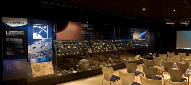 La sala de meteoritos del MNCN